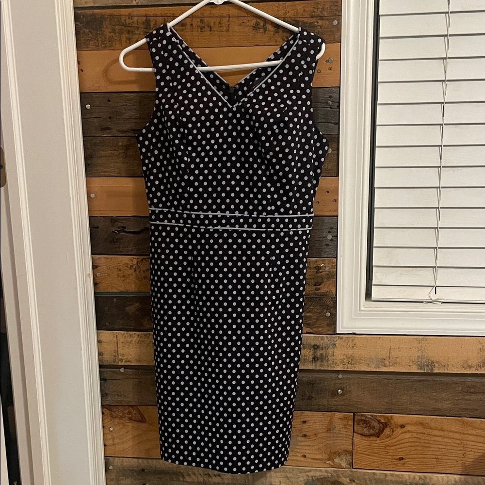 The Limited Black and grey Polka Dot Midi Dress